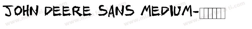 john deere sans medium字体转换